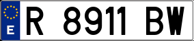 Trailer License Plate